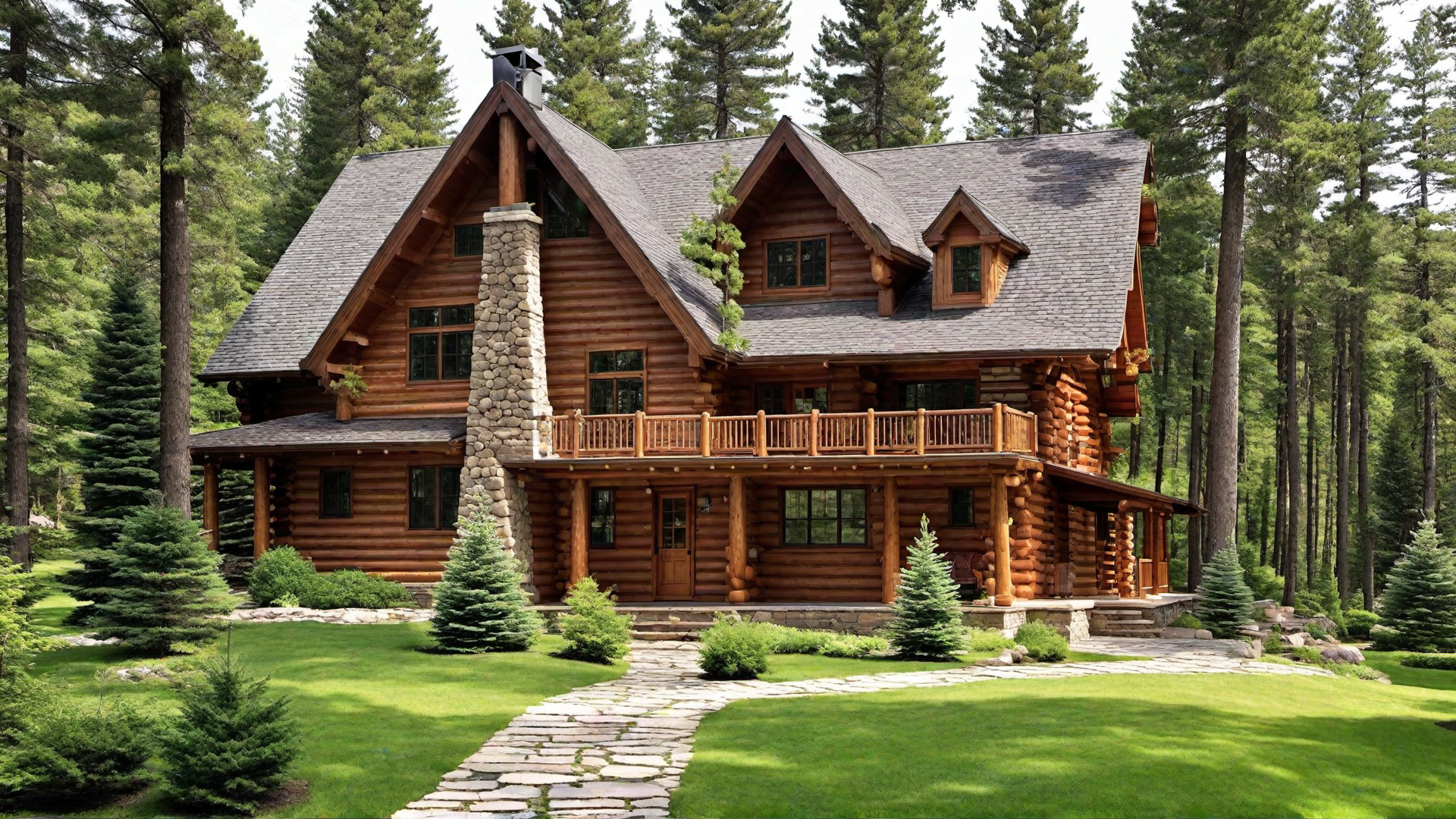 Classic Log Cabin Charm: Rustic Exterior Design