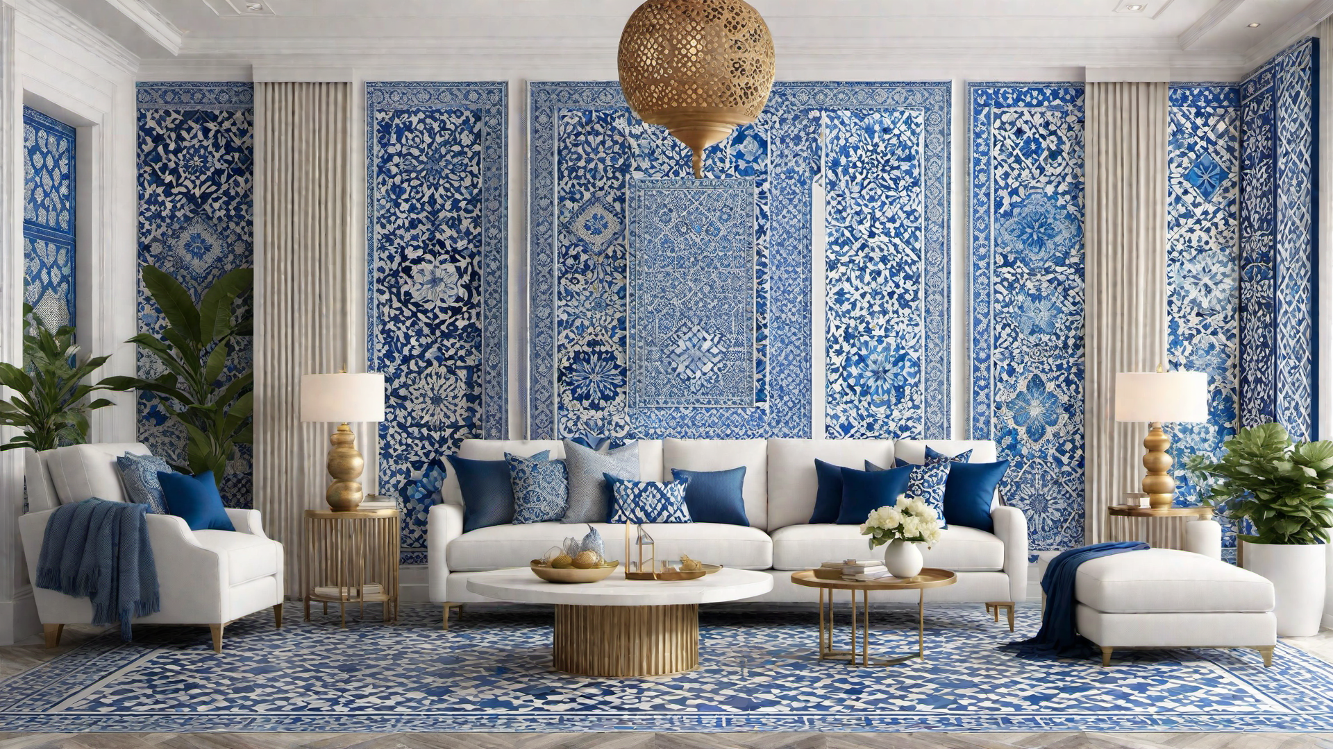 Global Inspiration: Blue Moroccan Tile Patterns