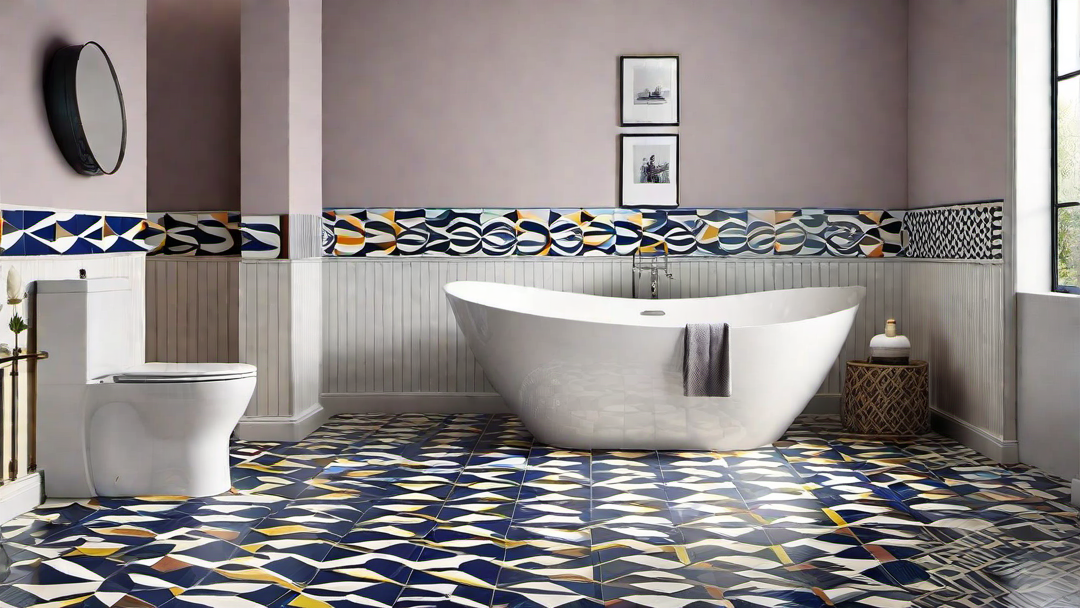 Playful Patterns: Geometric and Striped Tiles