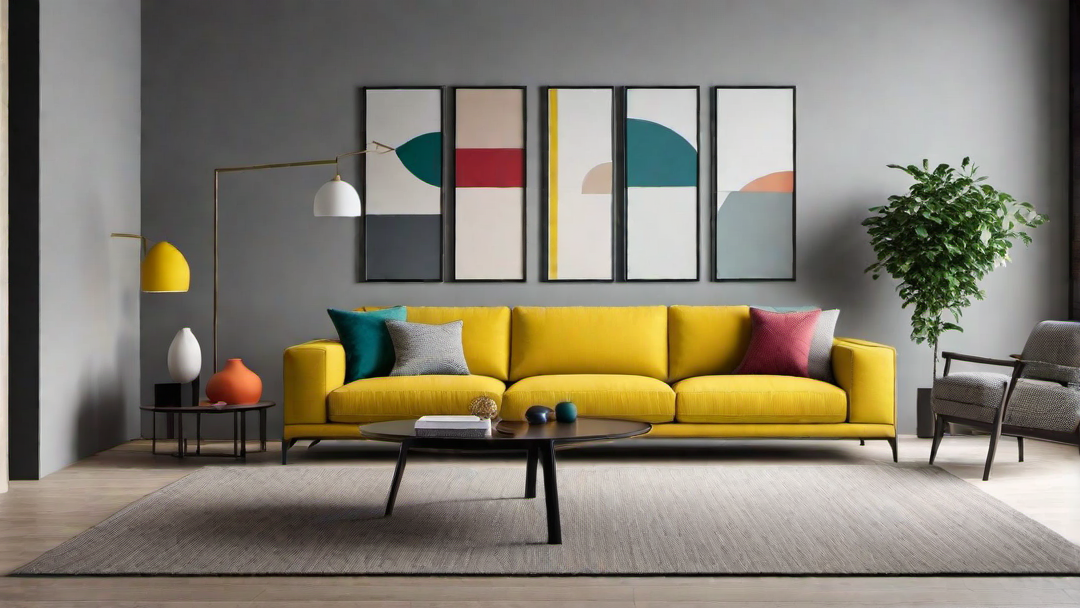 Minimalist Splash: Highlighting Color in a Minimalist Space