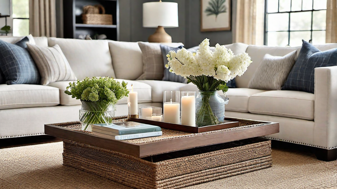 Versatile Farmhouse Coffee Table Styling