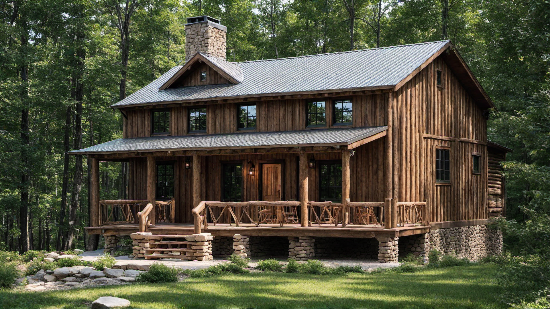 Rugged Aesthetics: Rough-Hewn Wood and Metal Finishes for Cabin Exteriors