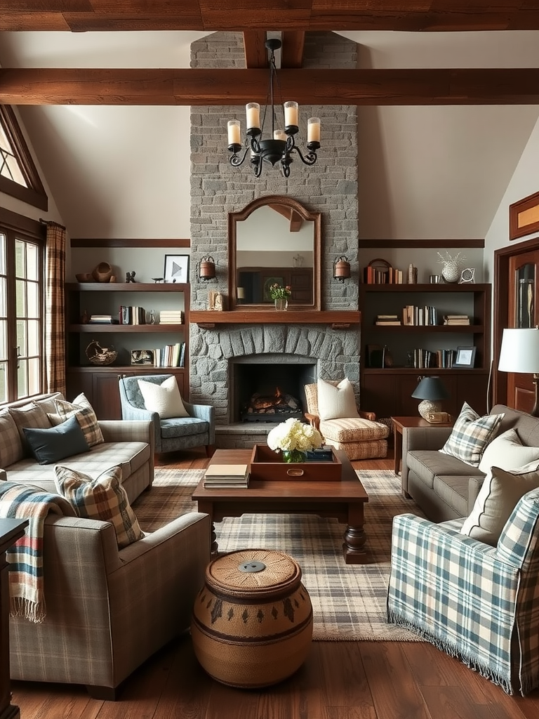Plaid and Neutral Textiles