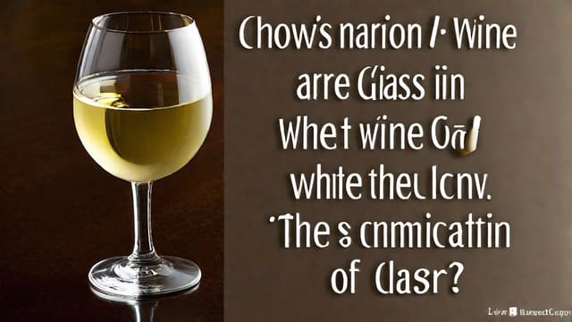 How Many Calories Are In One Glass Of White Wine