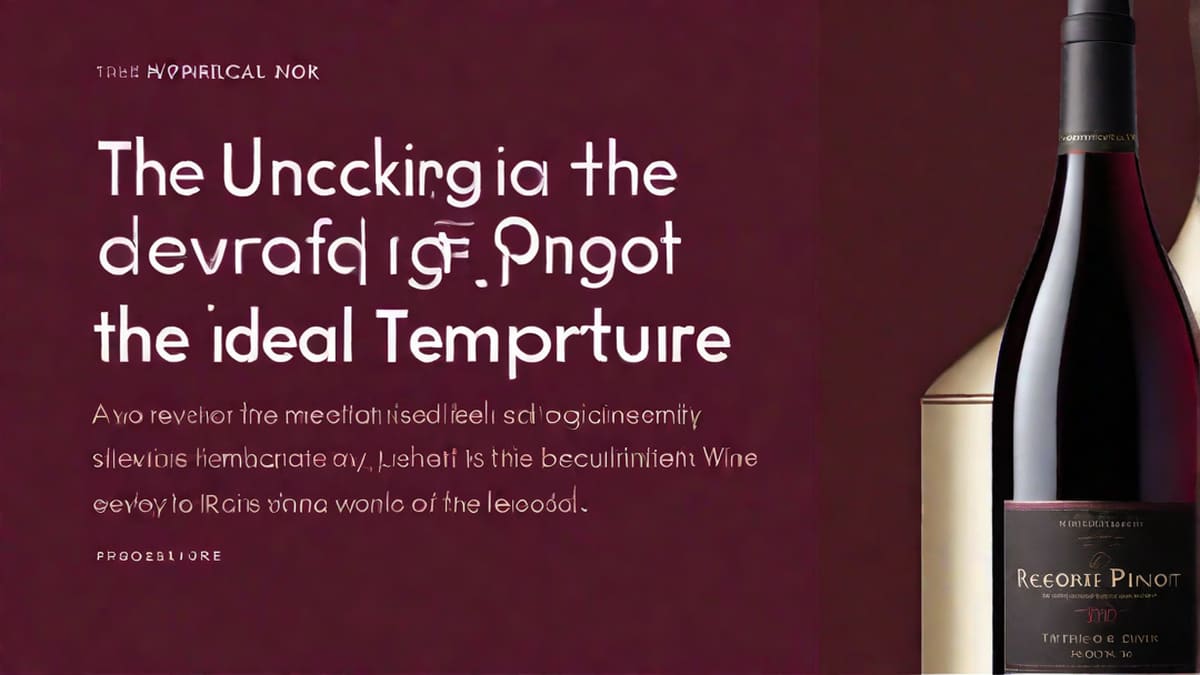 What Temperature Should Pinot Noir Be Served At