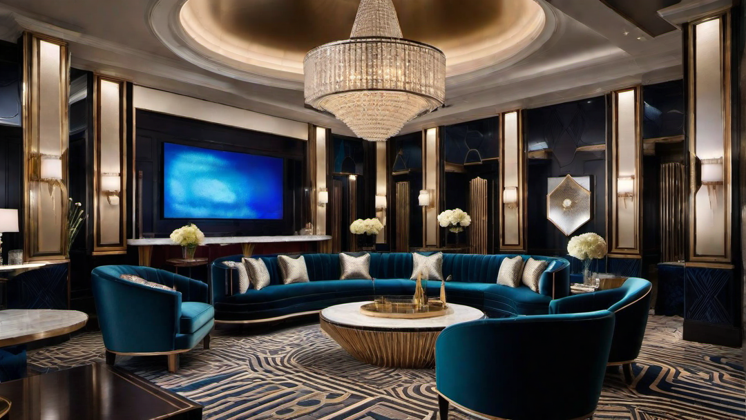 Art Deco Entertainment Spaces in Great Rooms