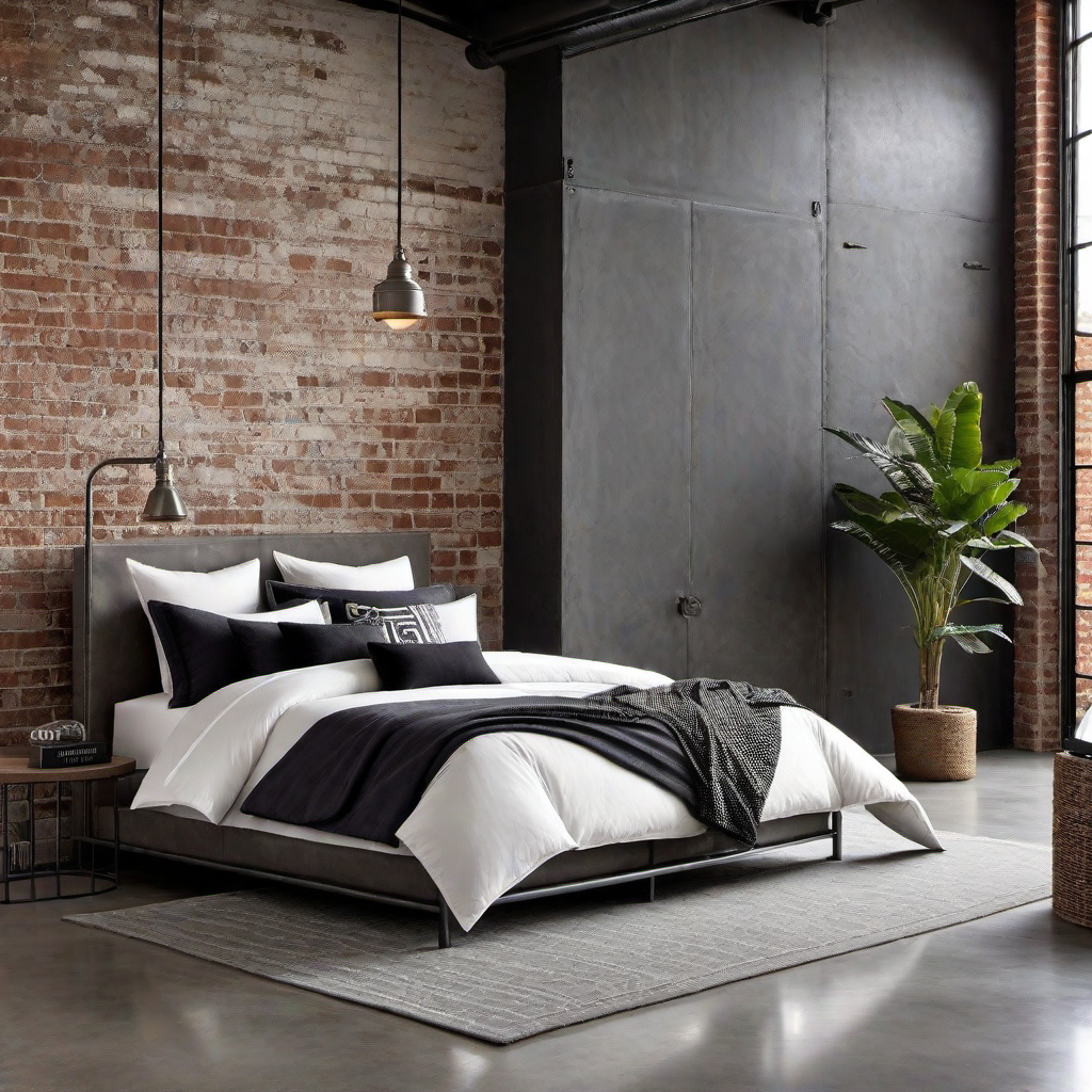 Industrial Bedroom Flooring: Polished Concrete