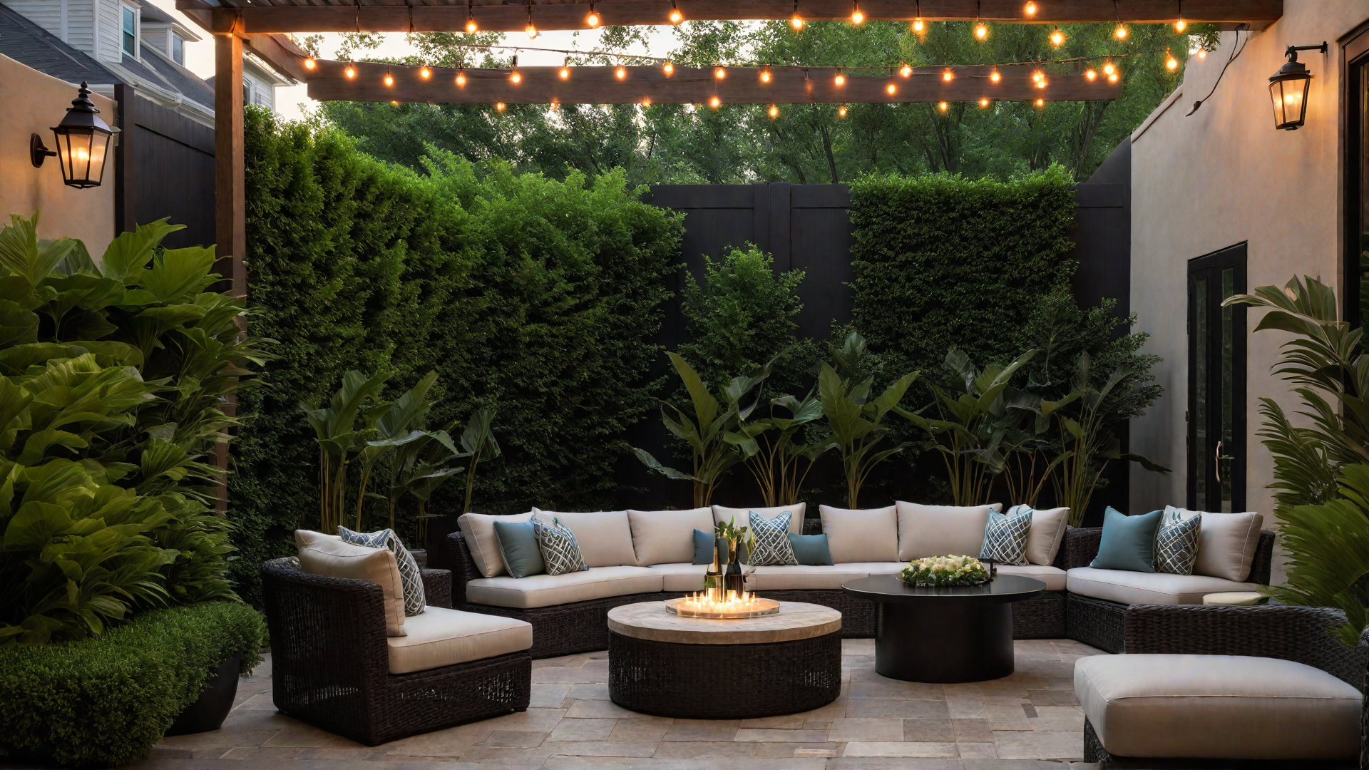 Hidden Heaven: Secluded Patio with Privacy Screens
