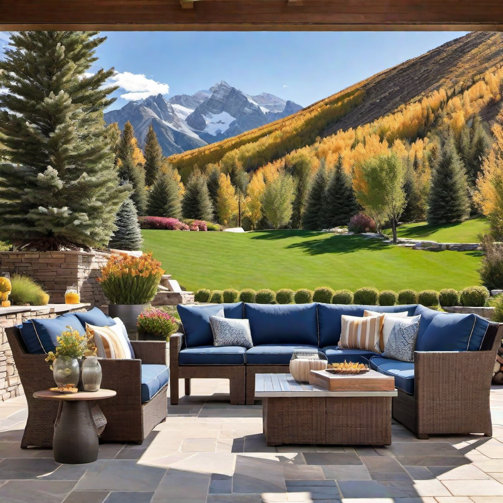 Outdoor Living: Modern Mountain Home Patio