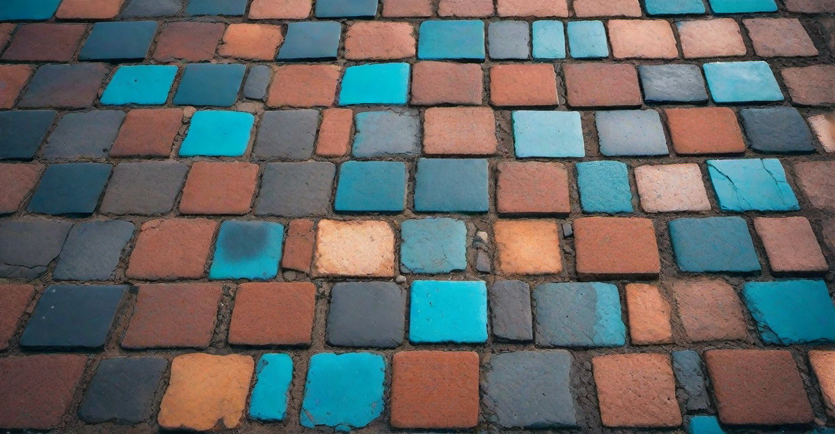 Artistic Expression: Breeze Block Mosaic Paving