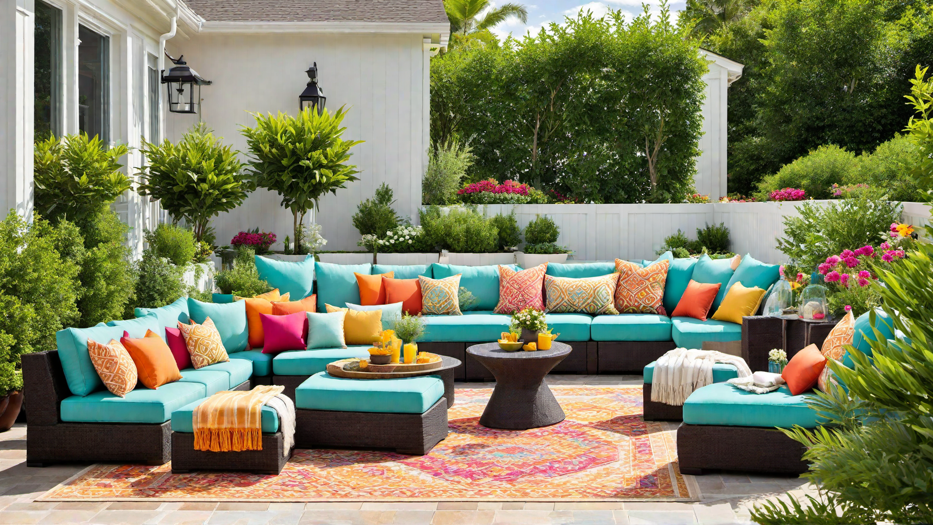 Color Pop: Bright Pillows and Rugs