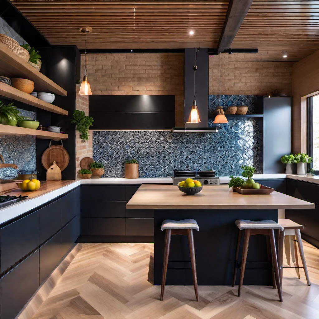 Asian Fusion: Eclectic Kitchen Zen Aesthetics