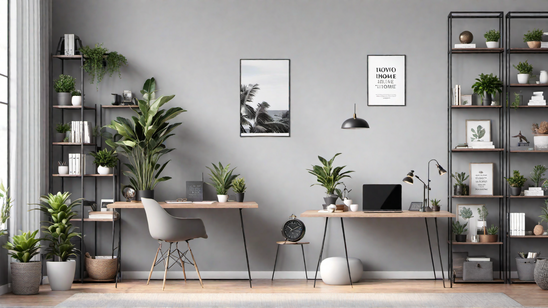 Grey Home Office Design for Maximum Productivity