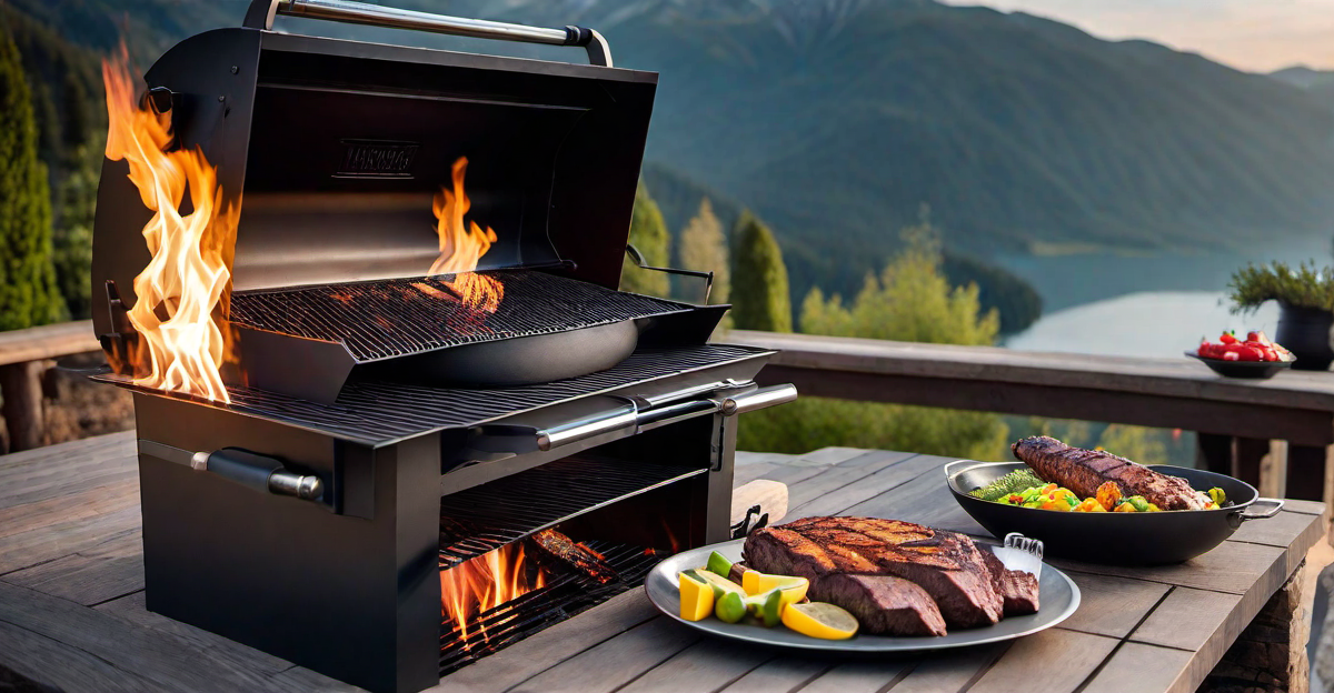 14. Traditional Charcoal BBQ Grill Pit