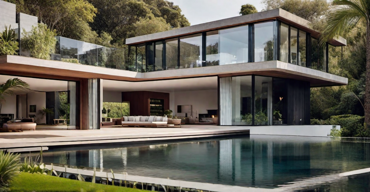 Floating Oasis: Stilt House with Reflecting Pool Beneath
