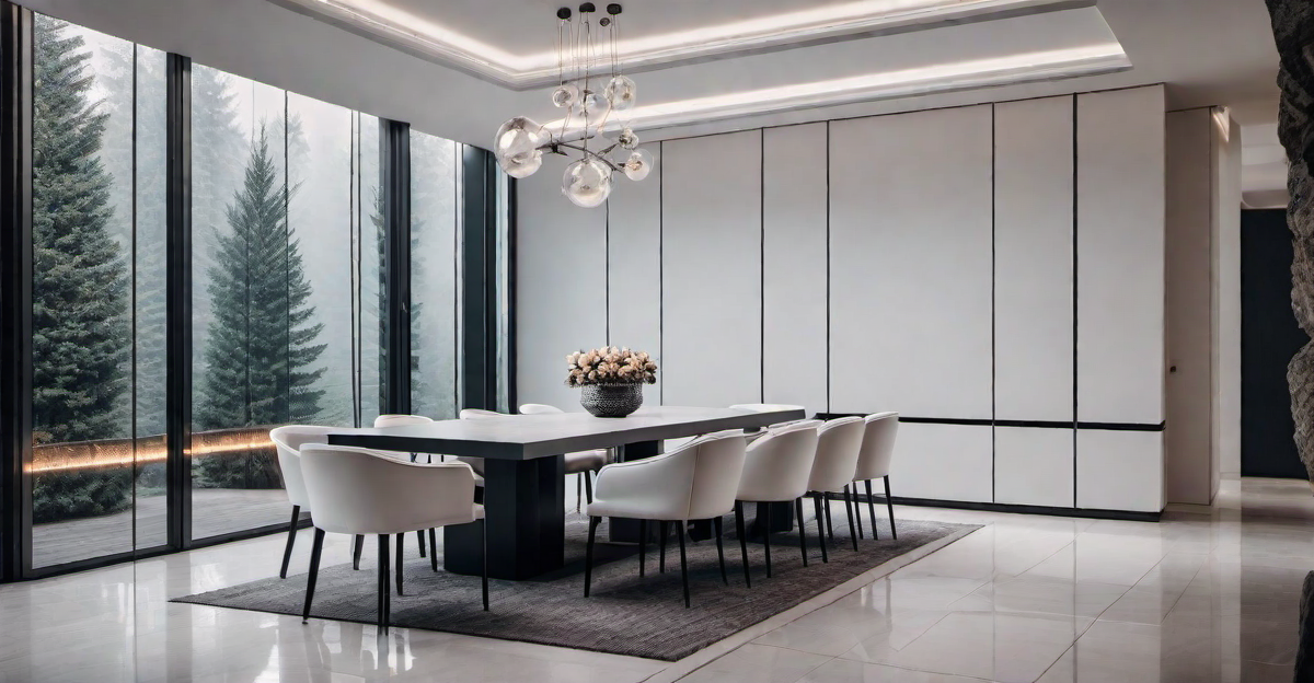 Futuristic Design: Gypsum Board False Ceiling with LED Strip Lighting