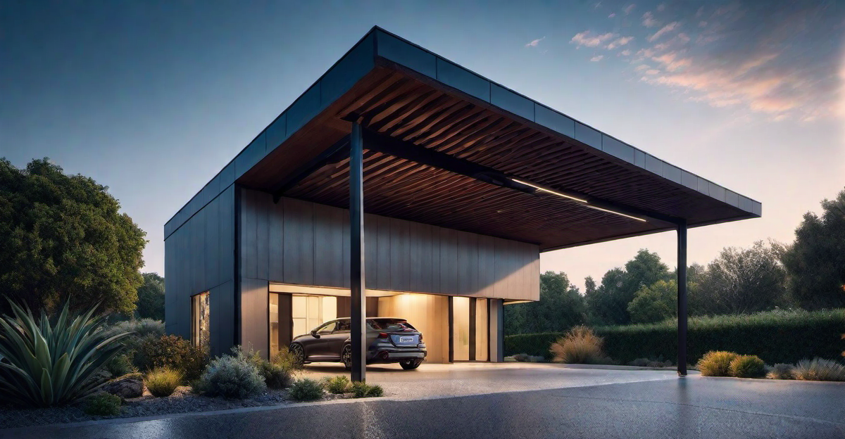 Carport with Water Collection System: Harvesting Rainwater