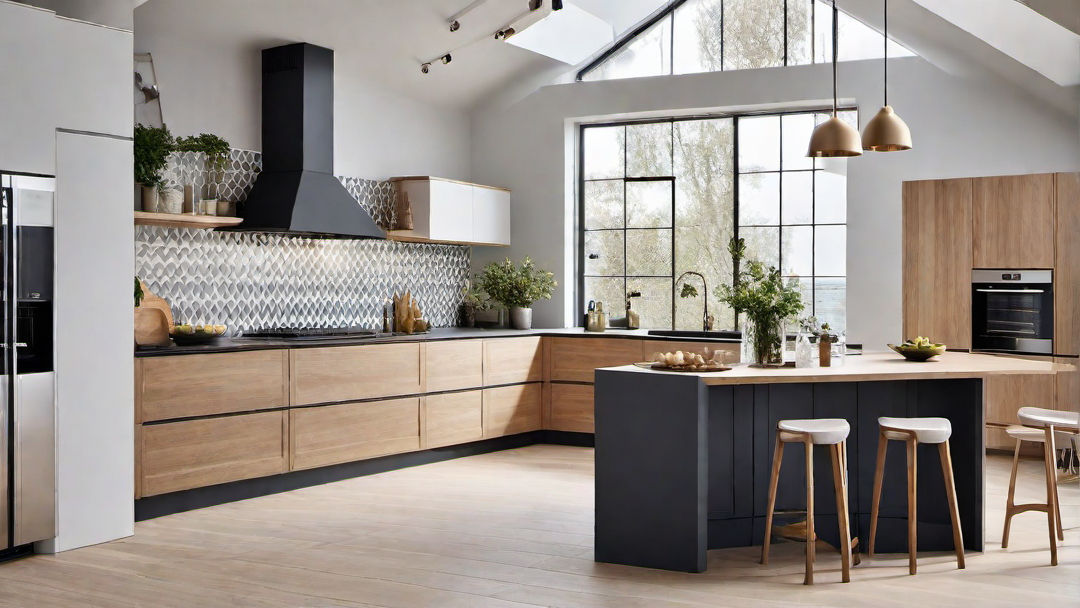 Geometric Patterns: Modern Touches in a Scandinavian Kitchen