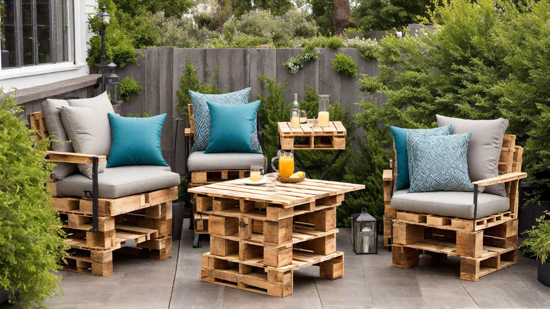 Compact Pallet Bistro Set