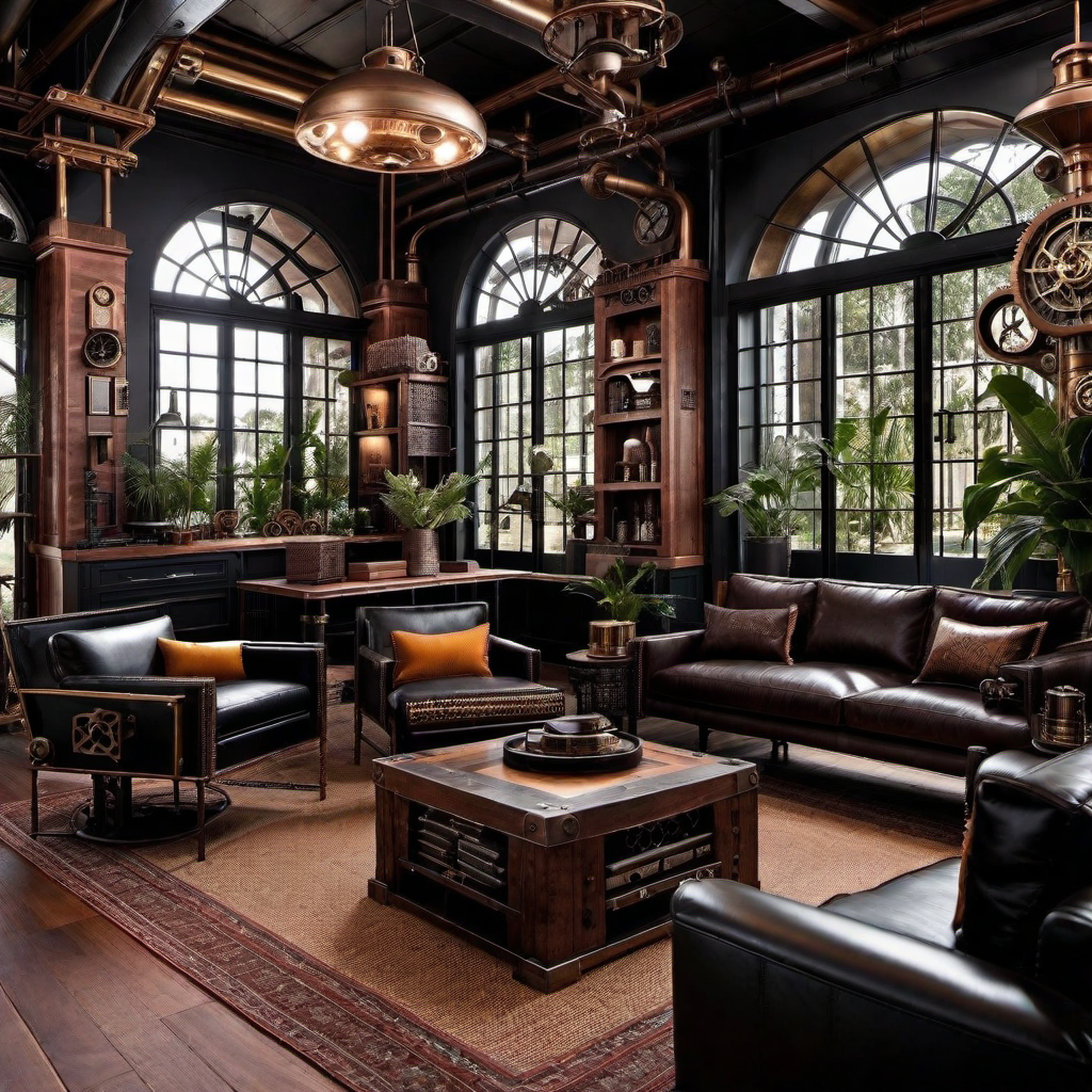 Steampunk Sanctuary: Industrial Elements with Victorian Elegance