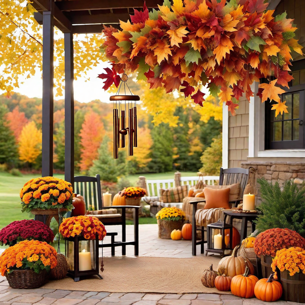Harvest Wind Chimes: Outdoor Decorations with Sounds of Autumn