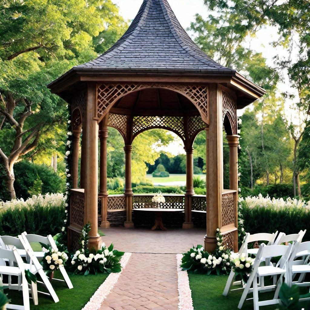 6. A Gazebo Fit for a Fairytale Wedding: Ideas for Magical Backyard Ceremonies