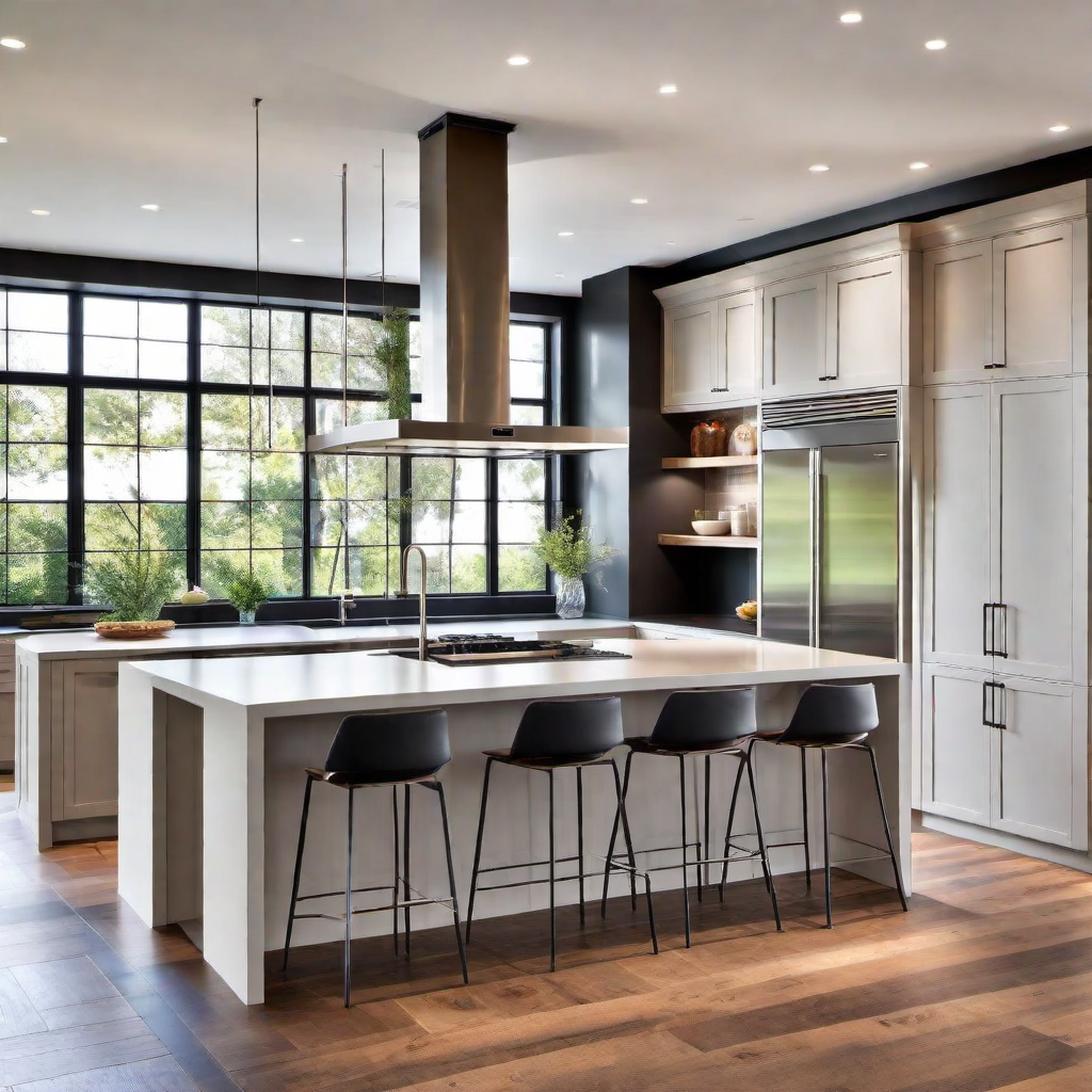 Integrated Appliances: Streamlined Look in Rustic Settings