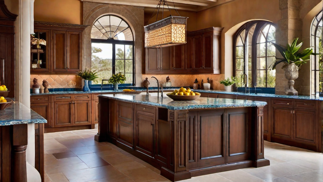 Luxurious Retreat: Lavish Features in a Mediterranean Kitchen