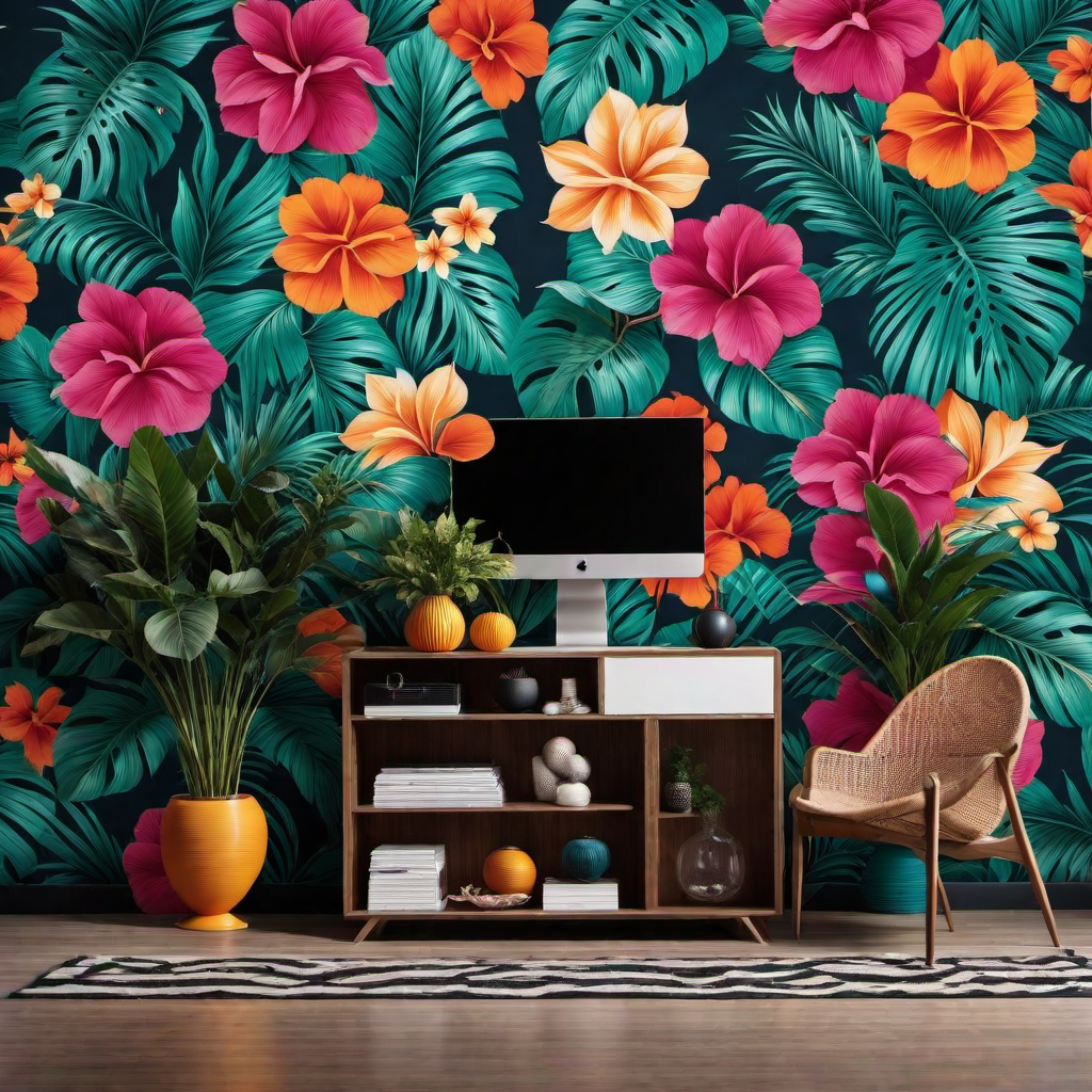 Bold Wallpapers and Wall Murals: Making a Statement in 80s Interiors