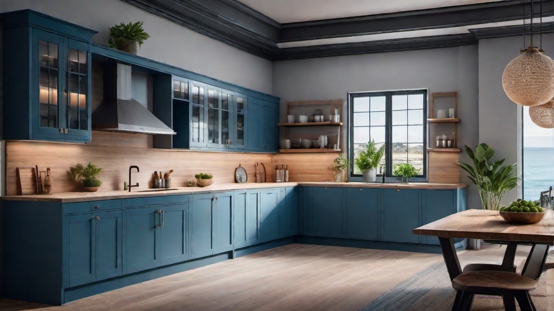 Coastal Industrial: Mix of Metal and Wood in Kitchen Design