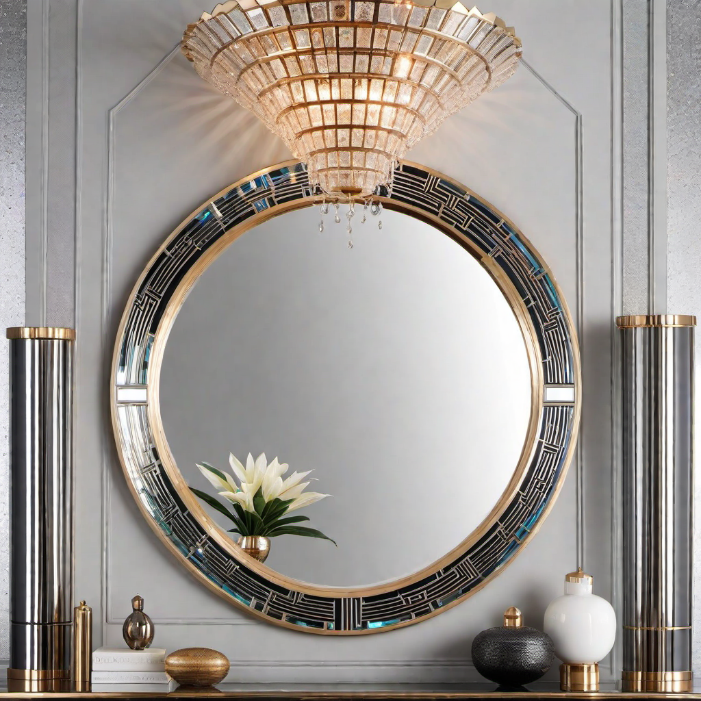 Art Deco Sparkle: Mirror and Glass Accents
