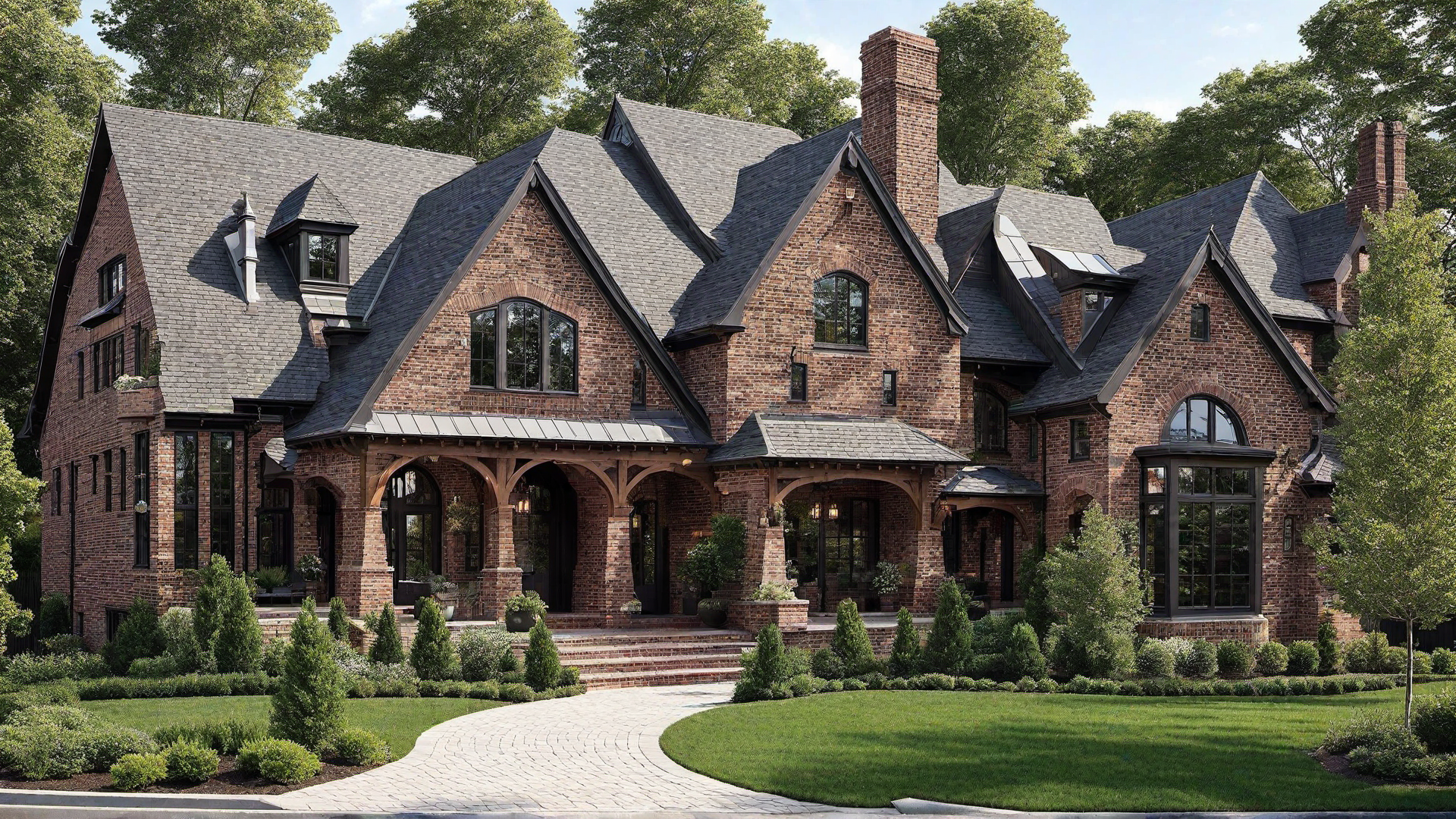 Tudor Influence: Traditional Brick Home Elements