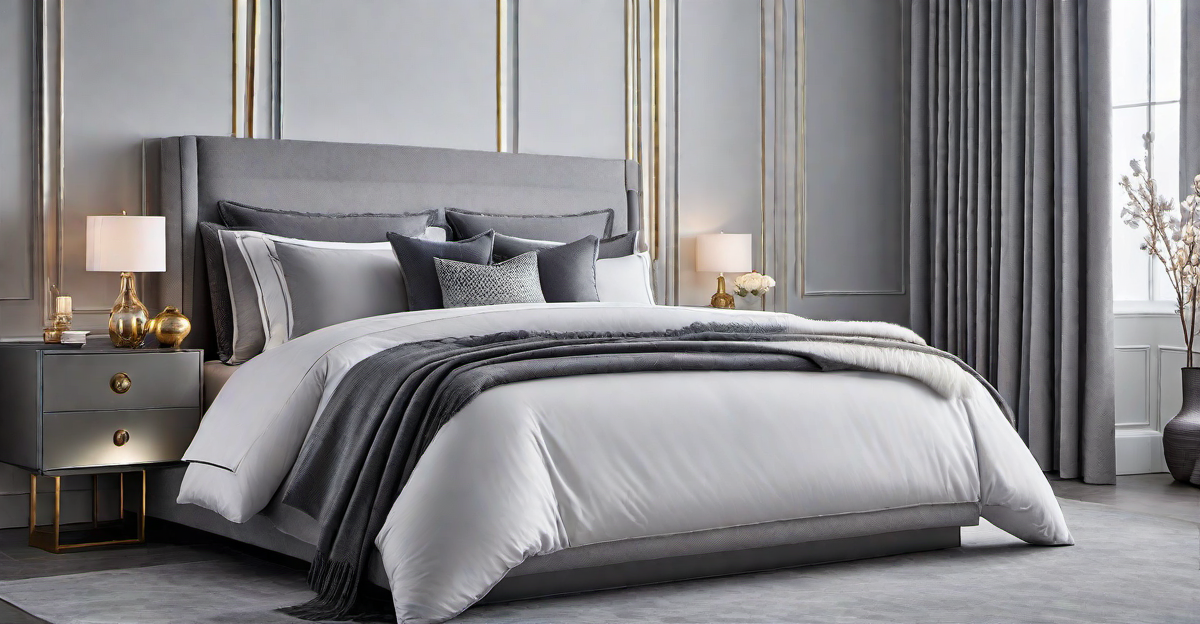 Integrating Metallic Accents in Grey Bedrooms