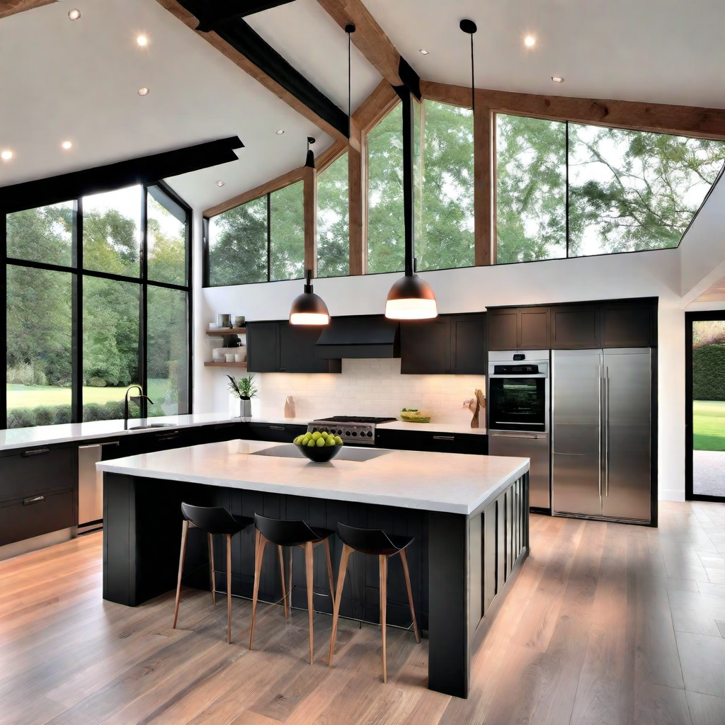 Kitchen Designs: Modern and Functional Spaces in Barn Houses