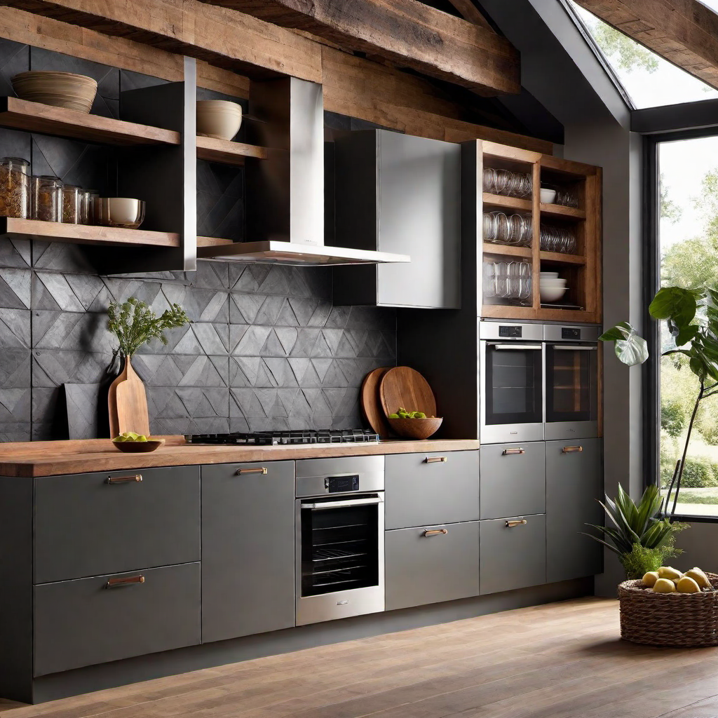 Industrial Charm: Mixing Metal and Wood Elements