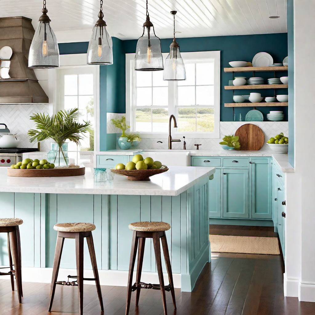 Salvaged Treasures: Upcycled Decor in Coastal Kitchen