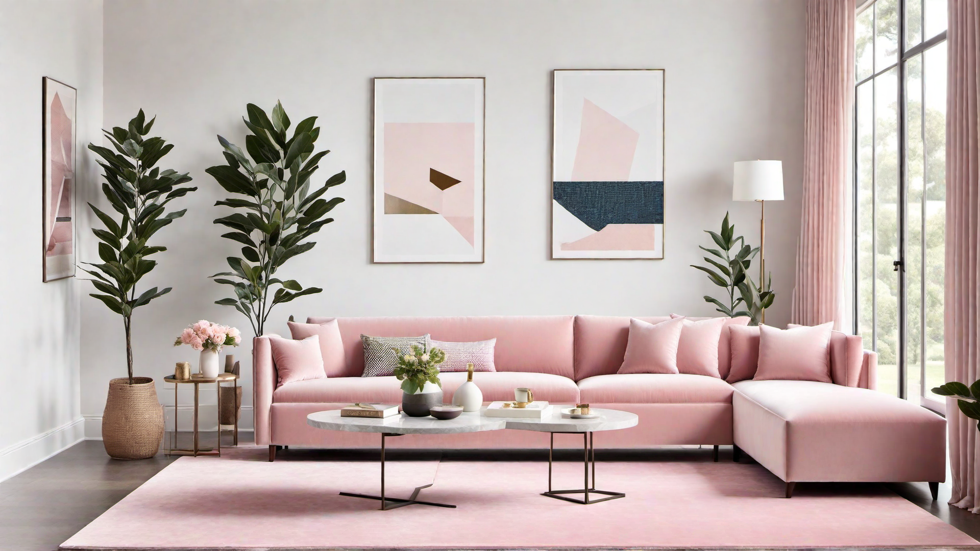 Minimalist Pink: Blush Pink Decor Elements