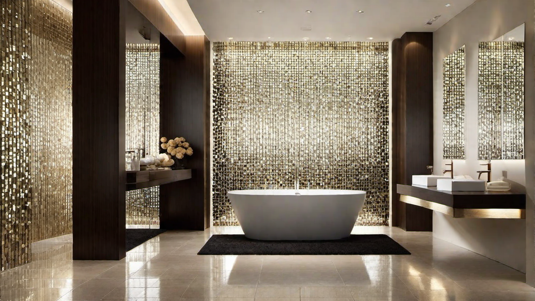 Shimmering Textures: Adding Visual Interest to Bathroom Walls
