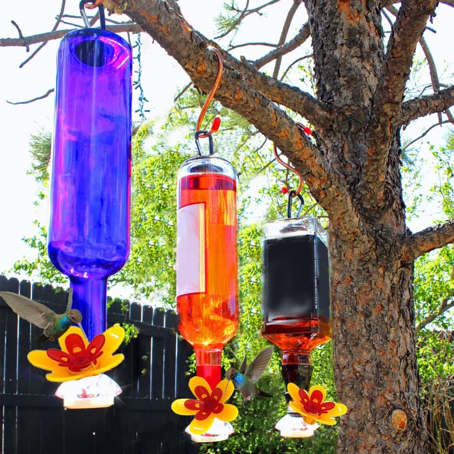 Wine Bottle Hummingbird Feeder Kit