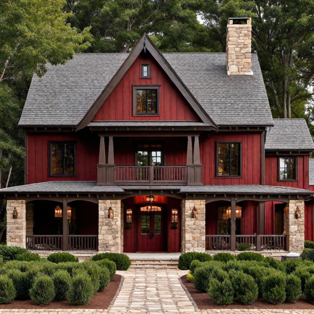 Farmhouse Shades Evoking a Cozy Fireplace