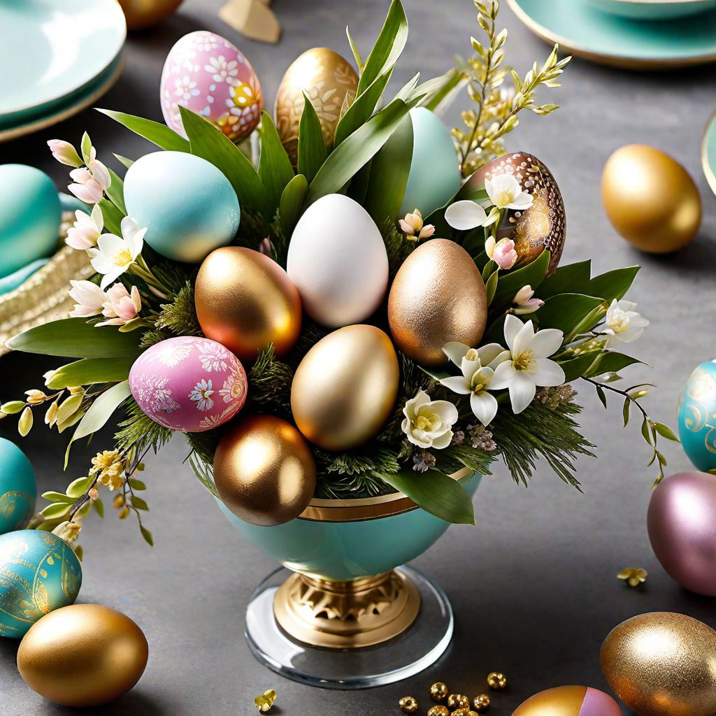 Golden Glamour: Incorporating Gold Accents into Your Easter Decor
