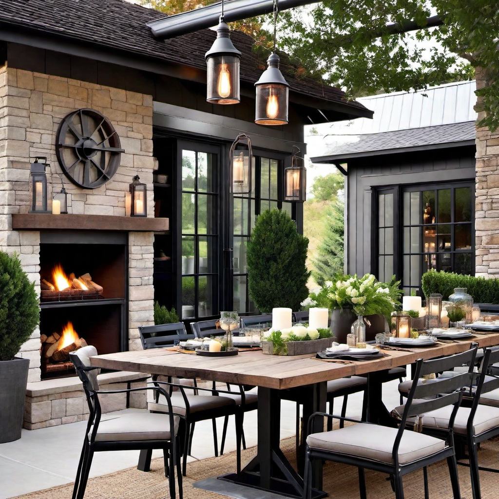Industrial Farmhouse Outdoor Spaces
