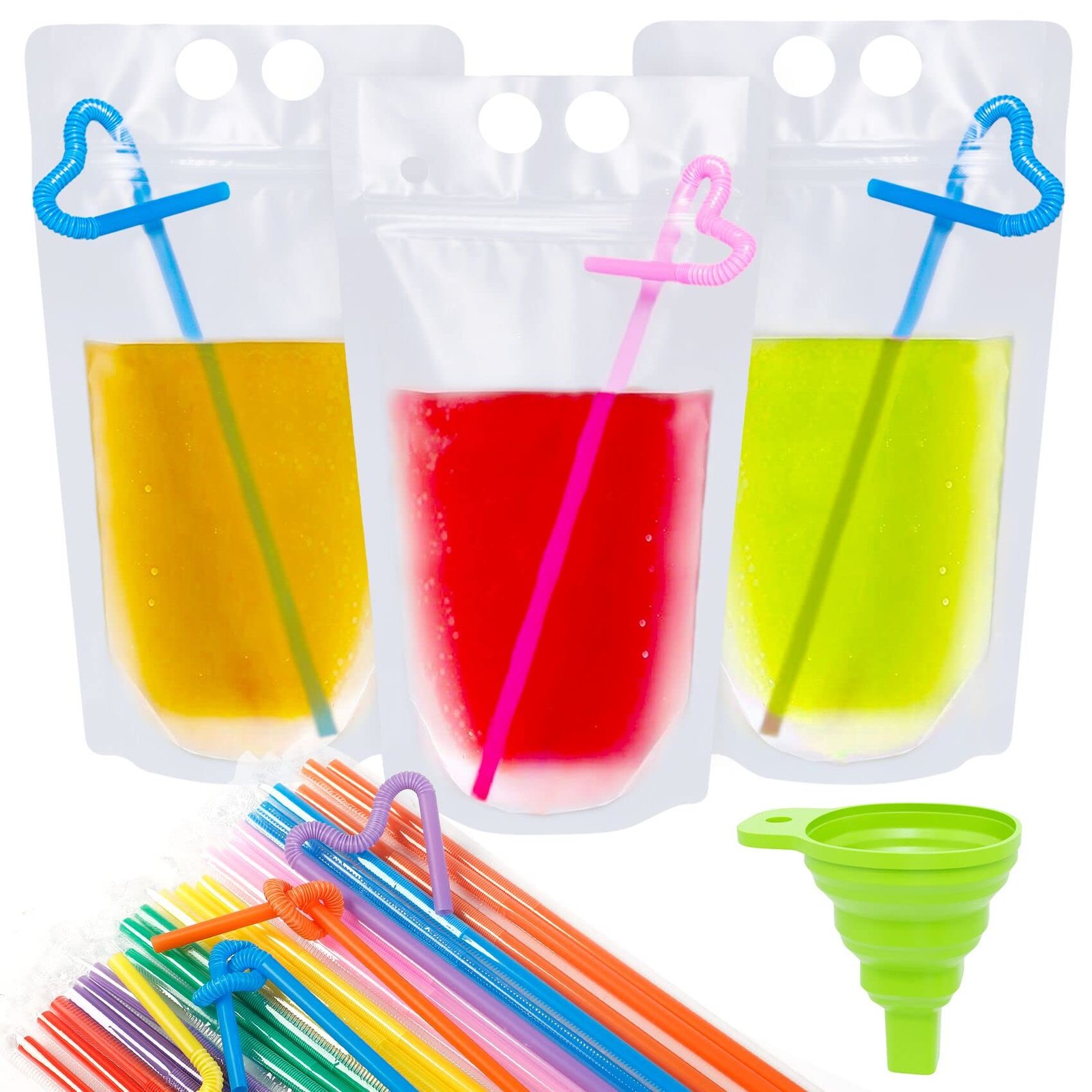 Ouddy 50 Pcs Drink Pouches