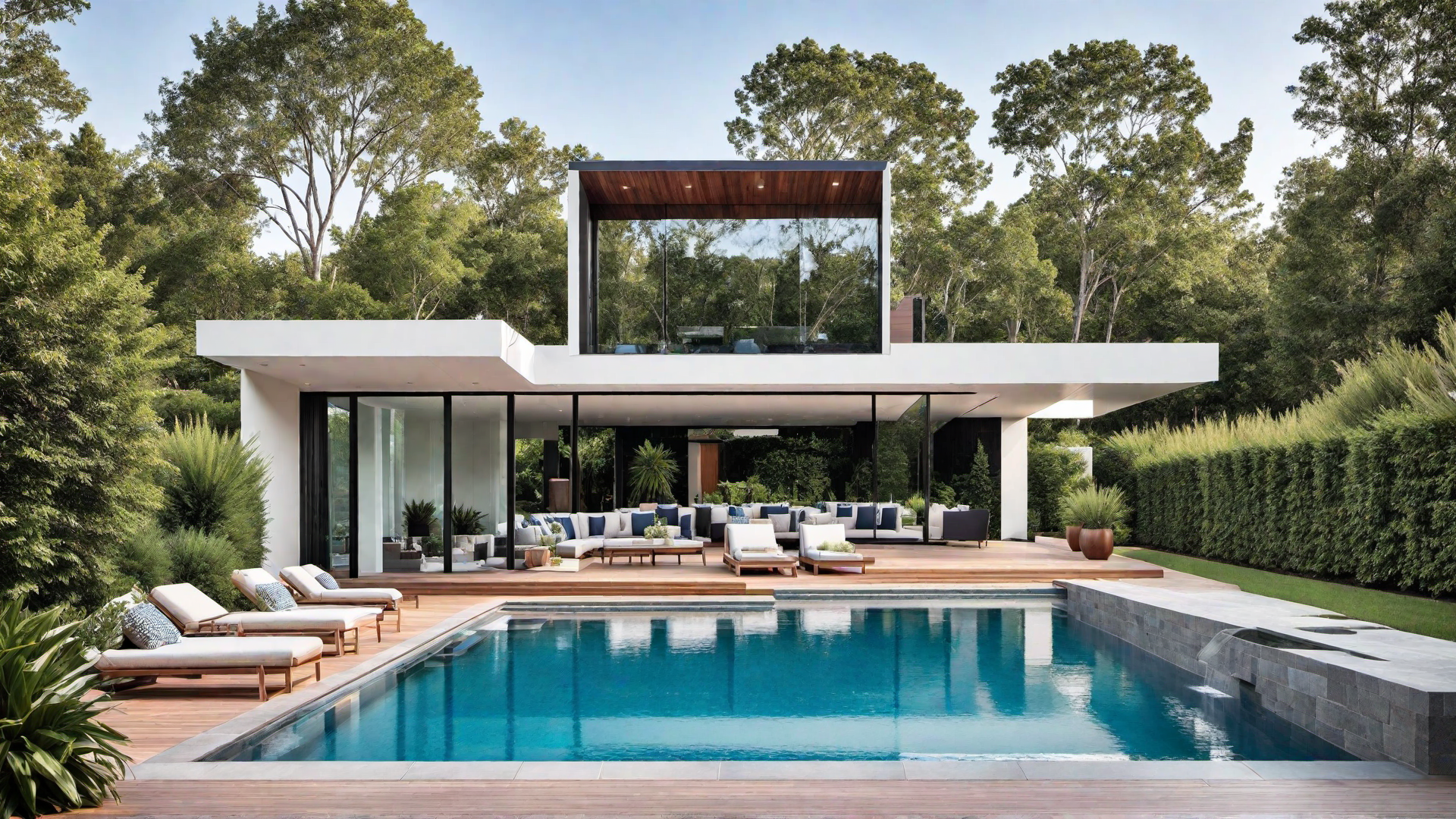 Modern Geometric Pool Design