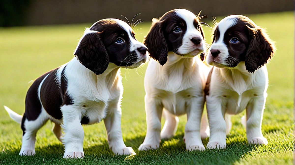 Future Champions: English Springer Spaniel Puppies in Training