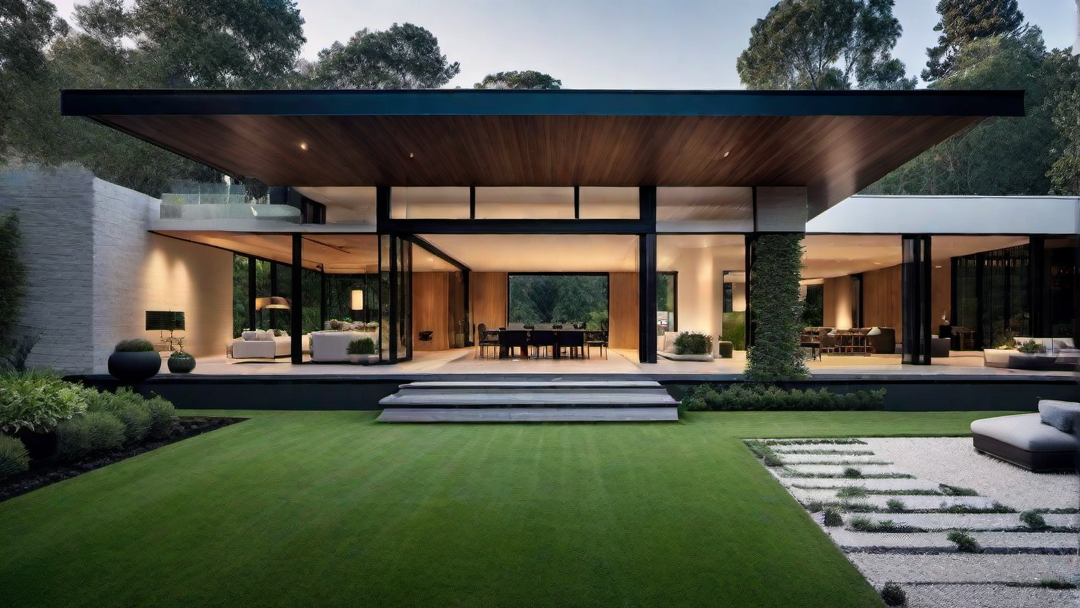 Bringing the Outside In: Modern Exterior House with Green Spaces