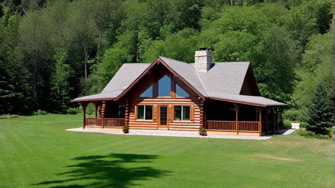 Gabled Roof and Natural Wood Siding