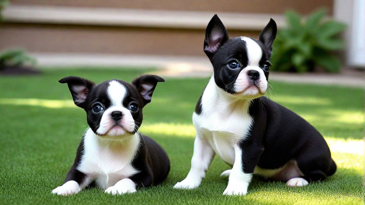 A Day in the Life of Boston Terrier Puppies
