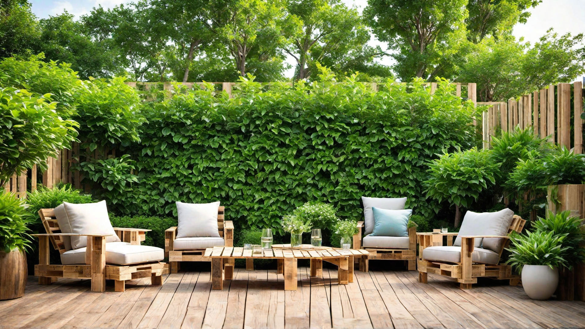 Relaxing Pallet Adirondack Chairs