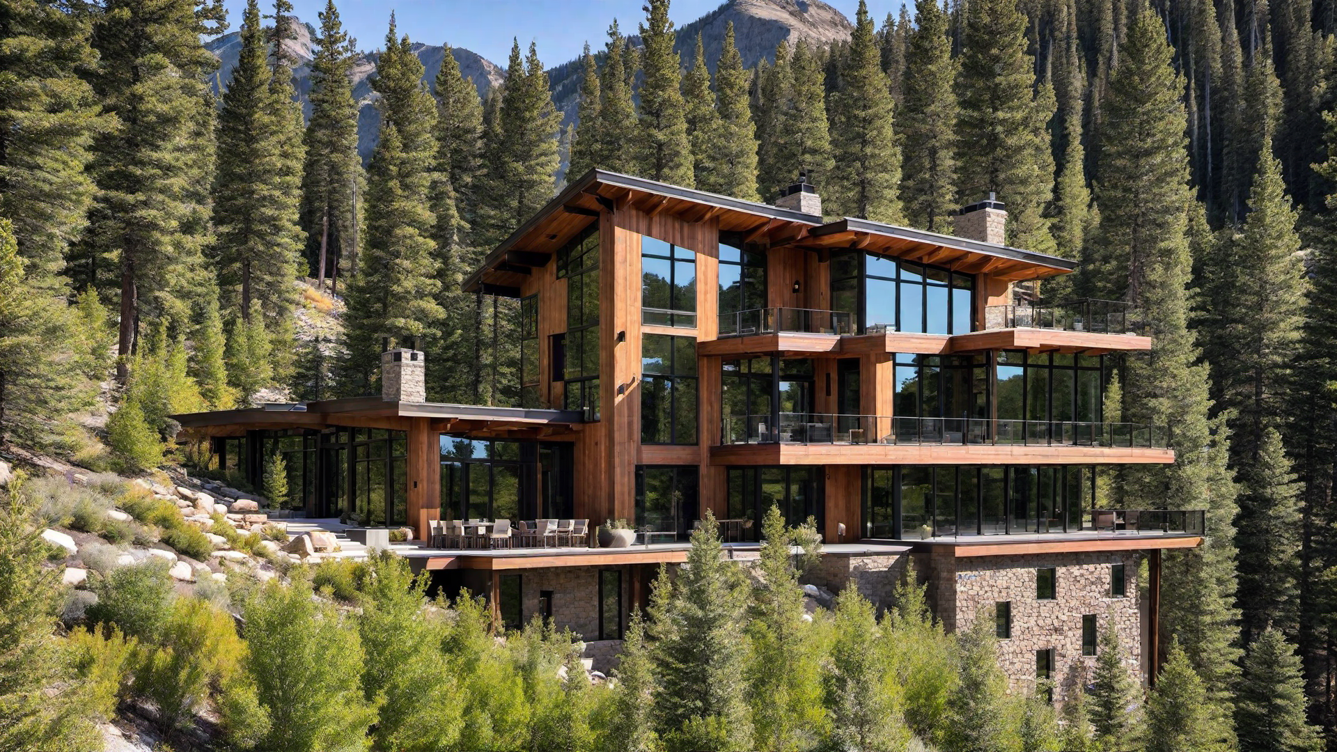 Contemporary Mountain House with Simple Lines